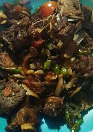 Foto resep Tumis sapi bumbu sate