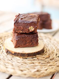 Una foto de Brownie con nueces