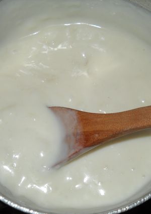 Una foto de Salsa blanca sin harina