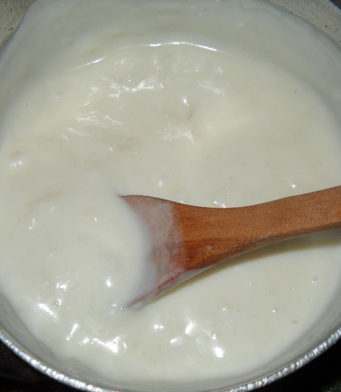 Una foto de Salsa blanca sin harina