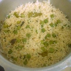 A picture of Peas pulao.