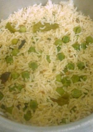 A picture of Peas pulao.