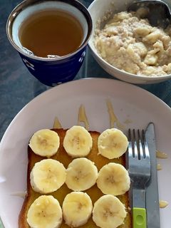 Foto resep Banana sliced toast bread
