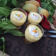 A picture of Mango mousse 🥭.