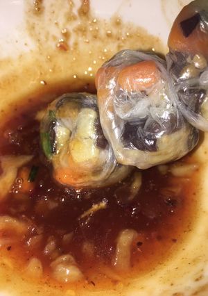 Hình của món Bánh tráng lụi.