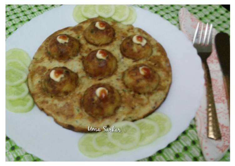 Steps to Prepare Favorite Cheese rawa appe omelette