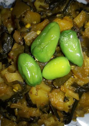 A picture of Spring onion fry.