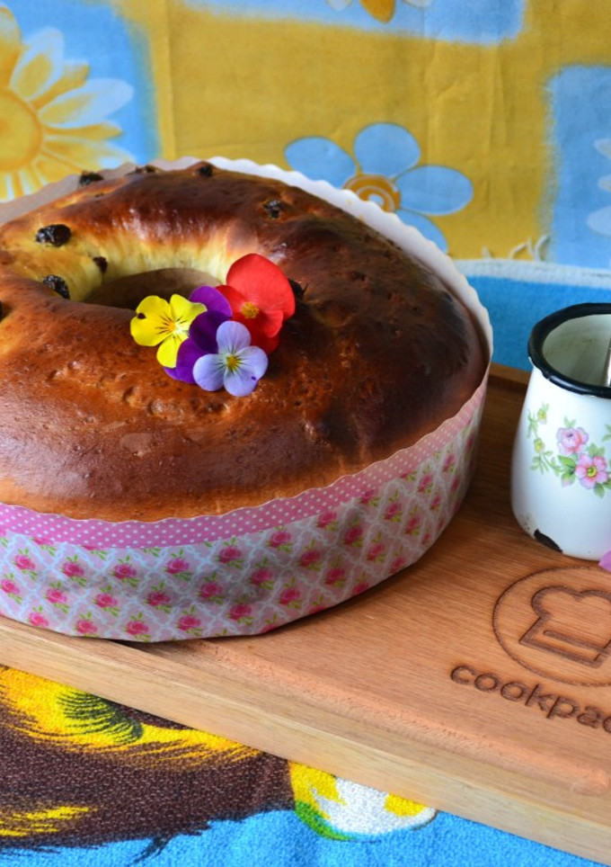 Una foto de Rosca de limón y pasas🍋