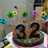 Torta de cumpleaños temática, de los años 80