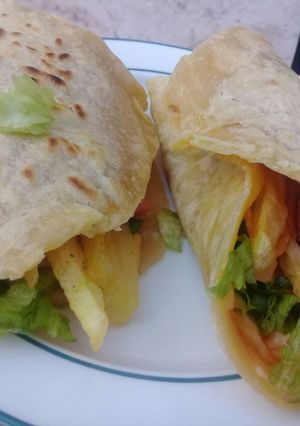 A picture of Homemade wrap.