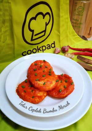 Foto resep Telur Ceplok Bumbu Merah