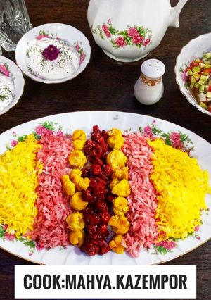 عکسی از دستور تزیین برنج
