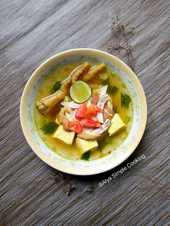 Foto resep Soto Ayam Ceker Tahu Simple