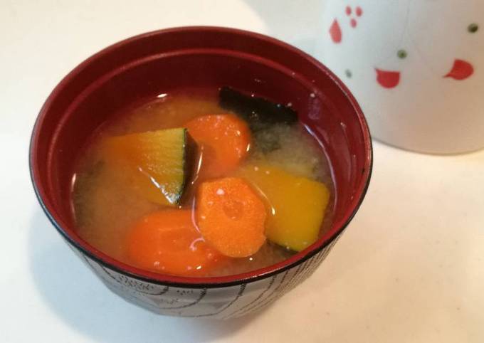 Kabocha miso soup 🍁 foto resep utama