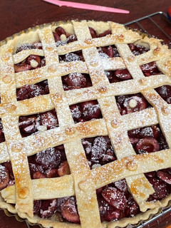 Una foto de Pie de cerezas