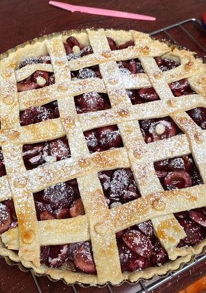Una foto de Pie de cerezas