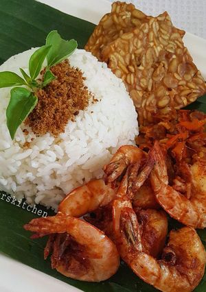 Foto resep Nasi udang sambal setan