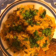 A picture of Eggplant curry.
