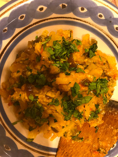 A picture of Eggplant curry.