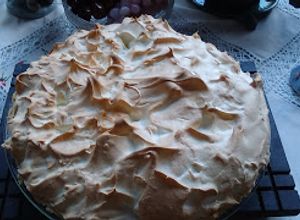 Una foto de Pastel de limón (lemon pie)