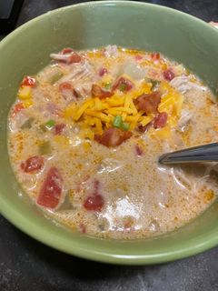A picture of Chicken Corn chowder.