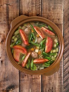 Foto resep Sop Bakso Sayuran