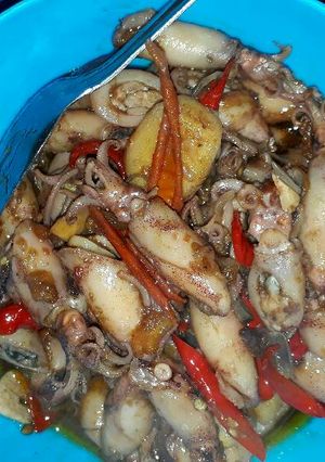 Foto resep Cumi asin Asam manis