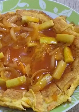 Foto resep Telor siram saus asam manis