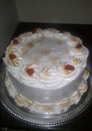 Una foto de Postre relleno dulce leche