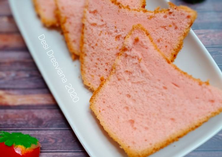 Langkah Mudah untuk Membuat Chiffon Cake Strawberry Anti Gagal