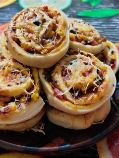Pizzás csiga recept fotója