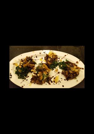A picture of Three Mushroom Salad.