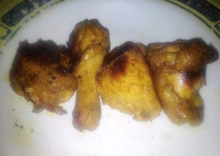 Resep Ayam bakar pedas manis teflon, Enak Banget