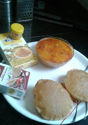 A picture of Aloo puri.