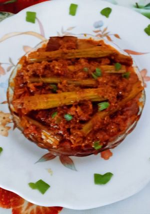 A picture of Dhaba style healthy tasty masaledar drumstick sabji.
