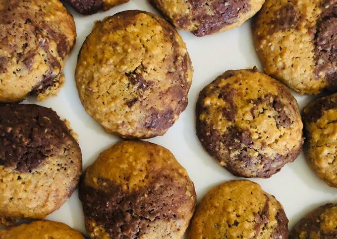 Chocolate and Peanut Butter Oatmeal Cookies 🍪 🥜🍫🧈