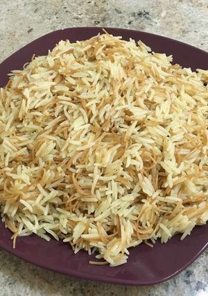 صورة لوصفة رز بالشعيرية