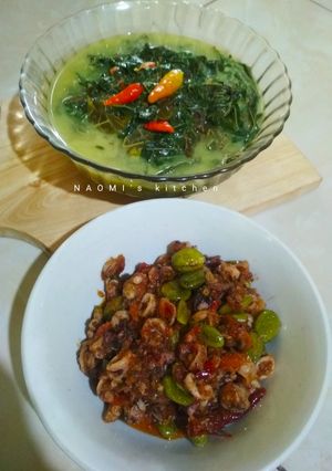Foto resep Sayur daun singkong sambal cumi