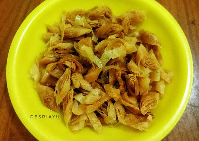 Cara termudah bikin Kulit Lumpia goreng  istimewa
