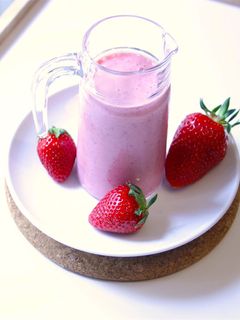 Une photo de Smoothie fraise~banane