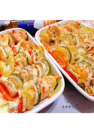 焗烤鮮蔬寶盒 的食譜成品照片