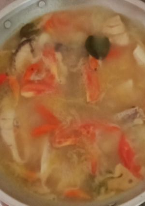 Foto resep Ikan kakap kuah kuning