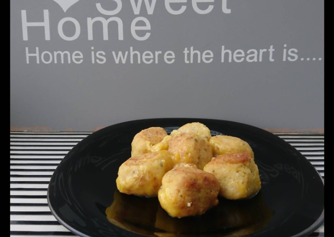 Albóndigas de coliflor con salsa de naranja