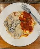 Ravioles de ricota y tomates secos