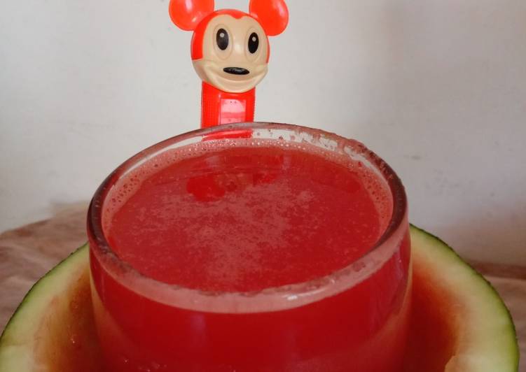 Steps to Prepare Perfect Water melon juice