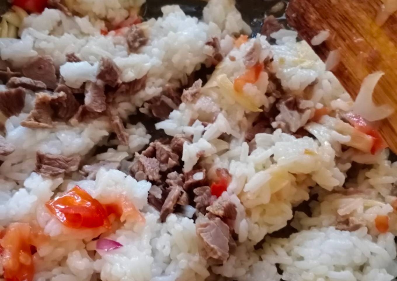 Pepejal daging Nasgor
