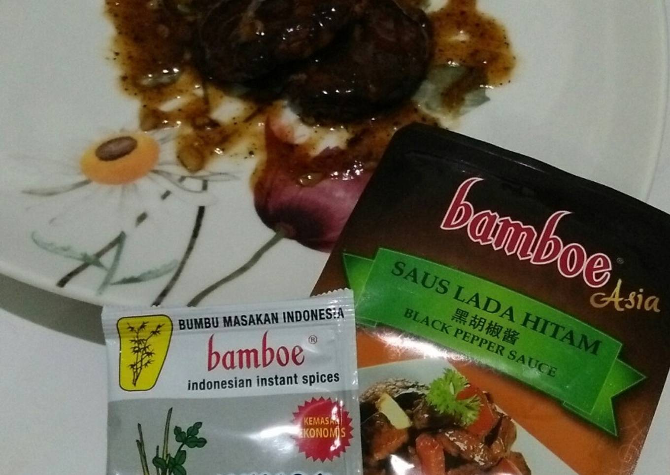 Steak Tempe Lada Hitam ala Vegetarian