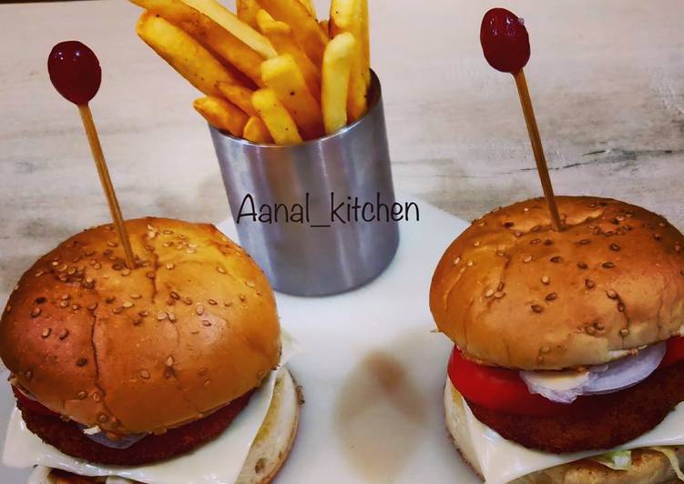 How to Make Super Quick Homemade Aloo tikki burger