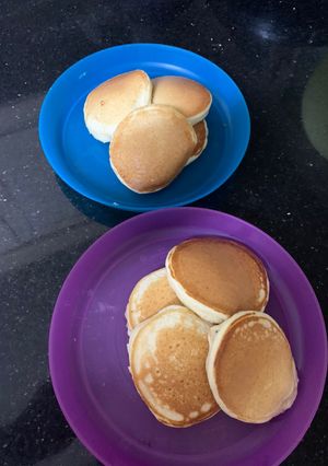 صورة لوصفة بان كيك سريع وفلافي