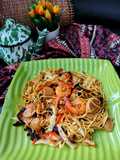 Mie Nyemek Jamur Bakso